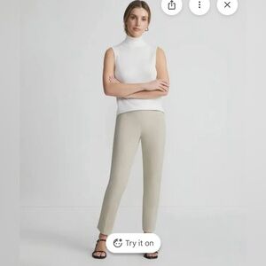 NWoT Lafayette 148 NY Stanton beige pants